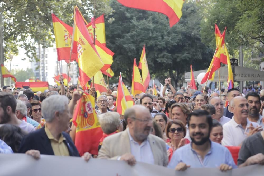 Unas 800 personas se manifiestan en Palma por la unidad de España