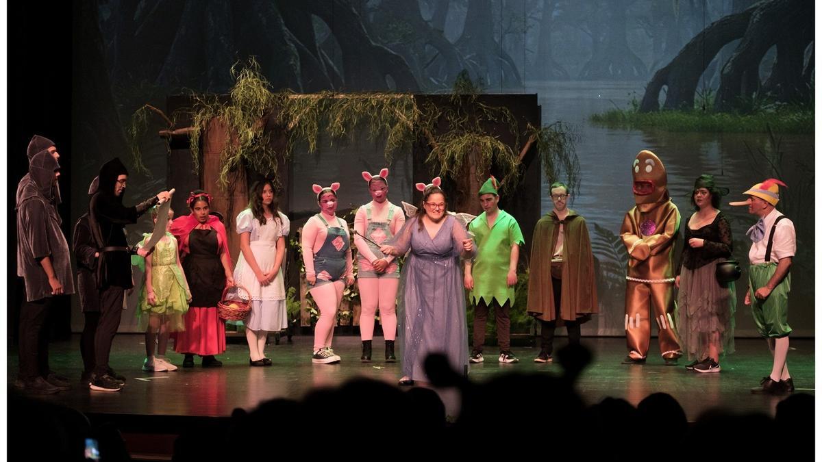 Un instante de la representación del musical 'Shrek'
