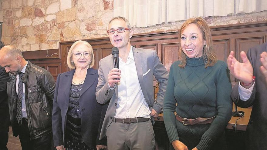 Ricardo Rivero, tras ganar las eleciones a Rector de la Universidad de Salamanca.