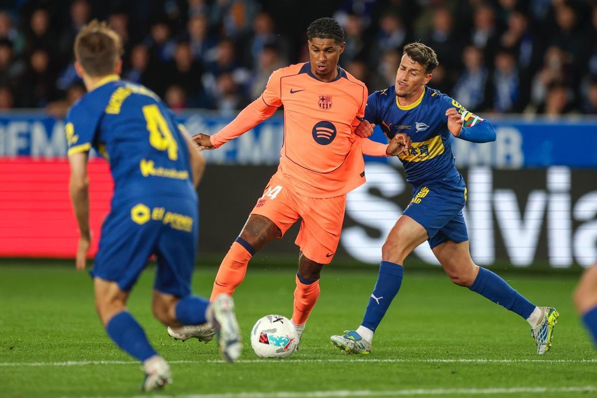 Rashford, en el partido ante el Alavés