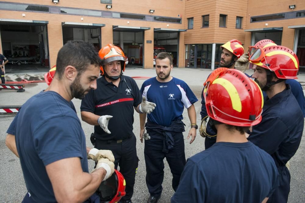 Nuevos bomberos de Oviedo