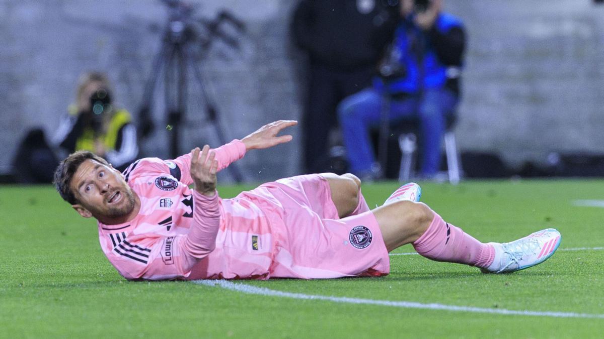 Noche amarga para Messi