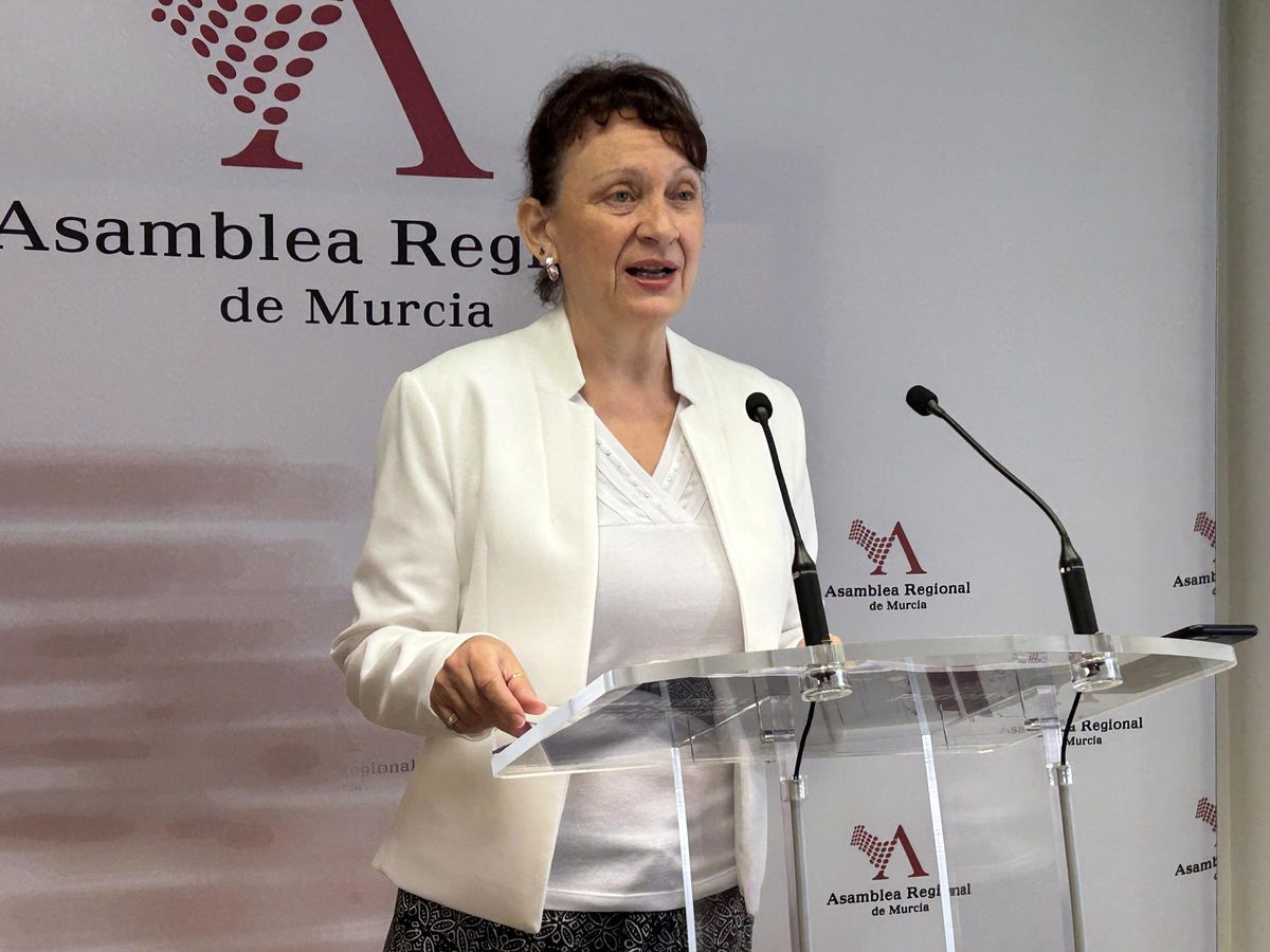María Marín, portavoz de Podemos en la Cámara.