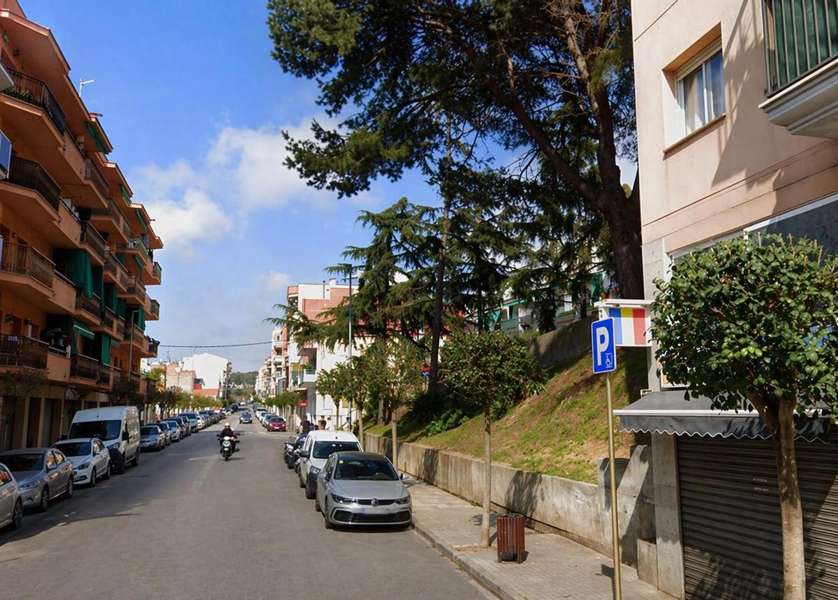 La zona on s'ha produït l'incident a Blanes.