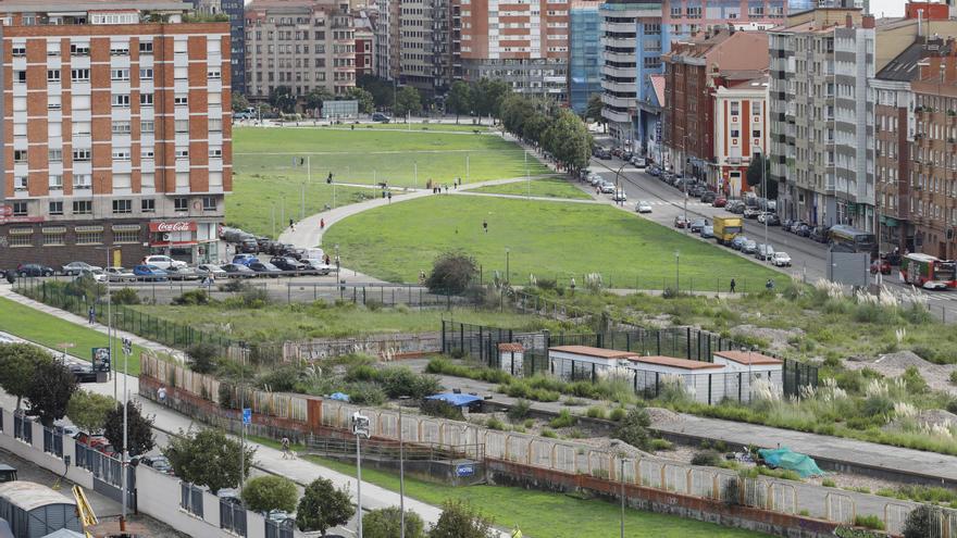 El proyecto de estación intermodal de Gijón reduciría el parque del Solarón (y esta es la razón)