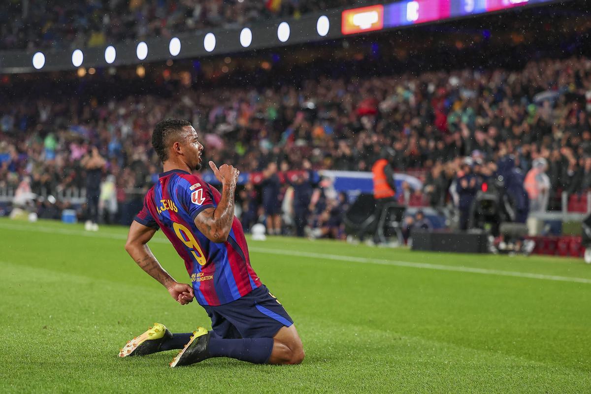 Gabriel Jesus ha entrado con buen pie al Barcelona