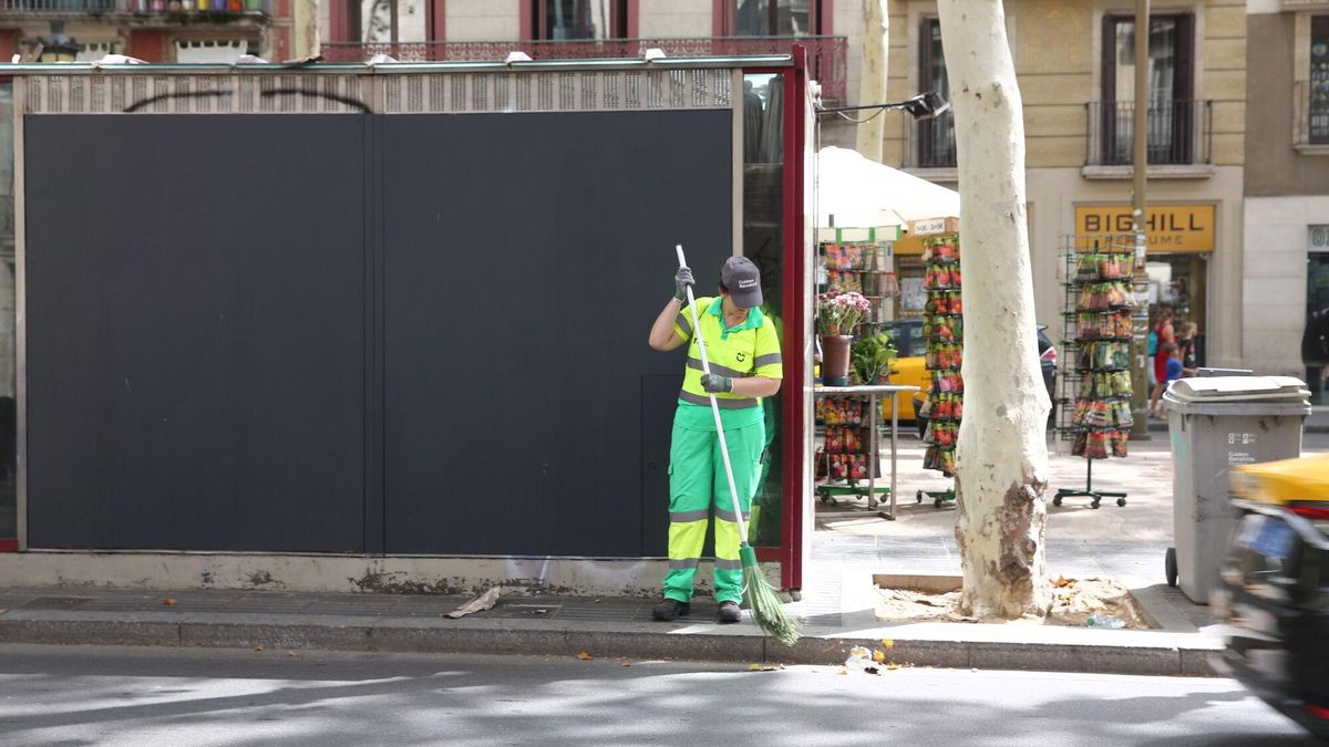 Muere una trabajadora del servicio de limpieza municipal de Barcelona en plena ola de calor
