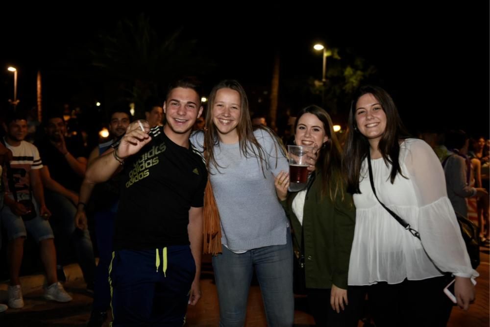 Celebración en Murcia del triunfo del Madrid