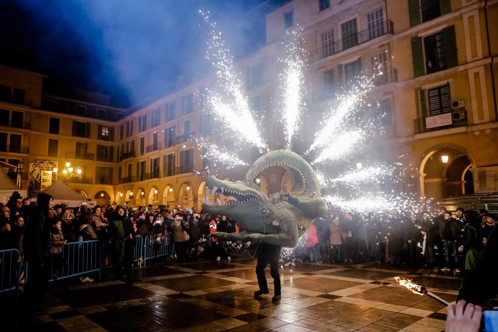 Palma feiert Sant Sebastià trotz Regen, Wind und Kälte