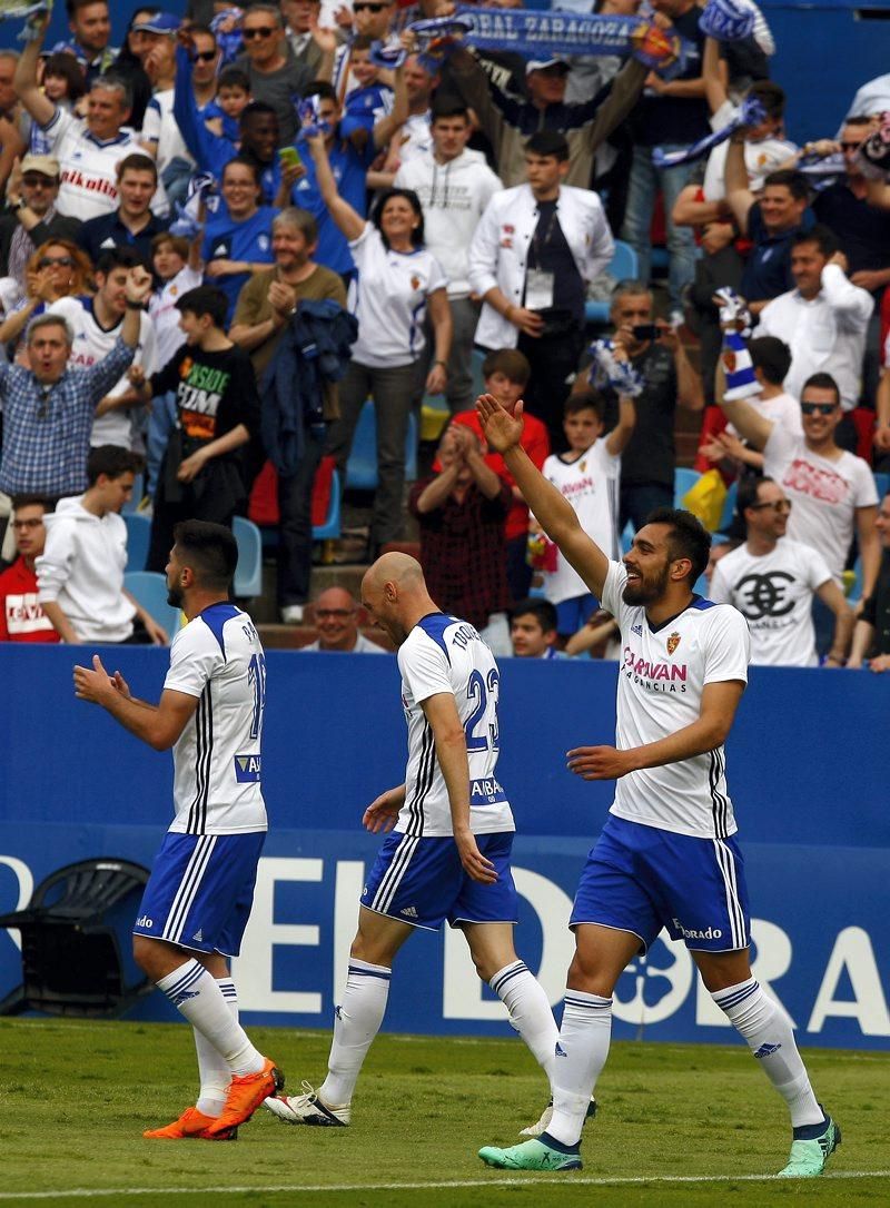 Sufrida victoria del Real Zaragoza contra el Sporting de Gijón