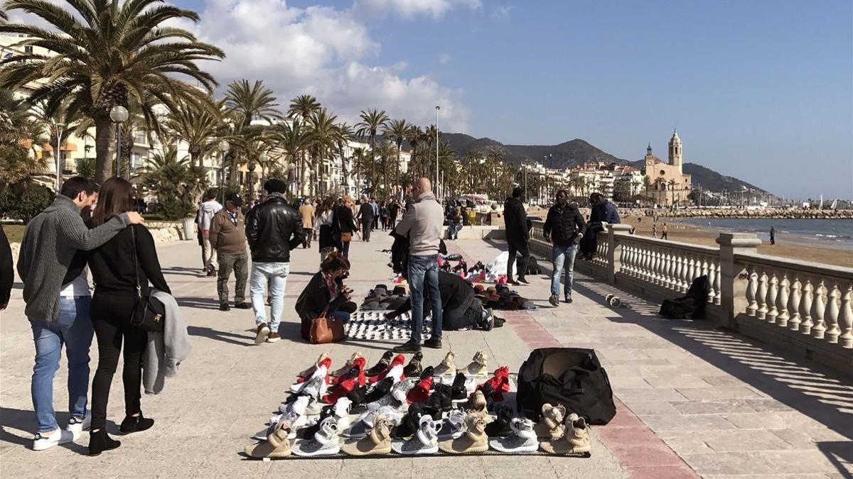 Manteros en Sitges