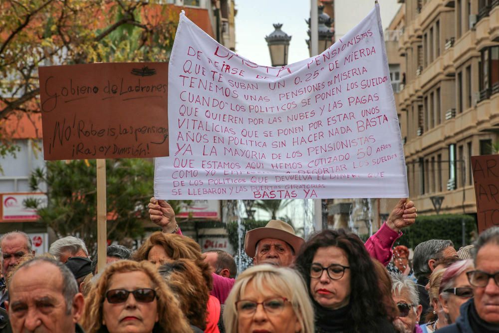 Manifestación en defensa de las pensiones públicas