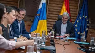 Clavijo lleva al Rey el silencio del Gobierno central ante la crisis migratoria en Canarias