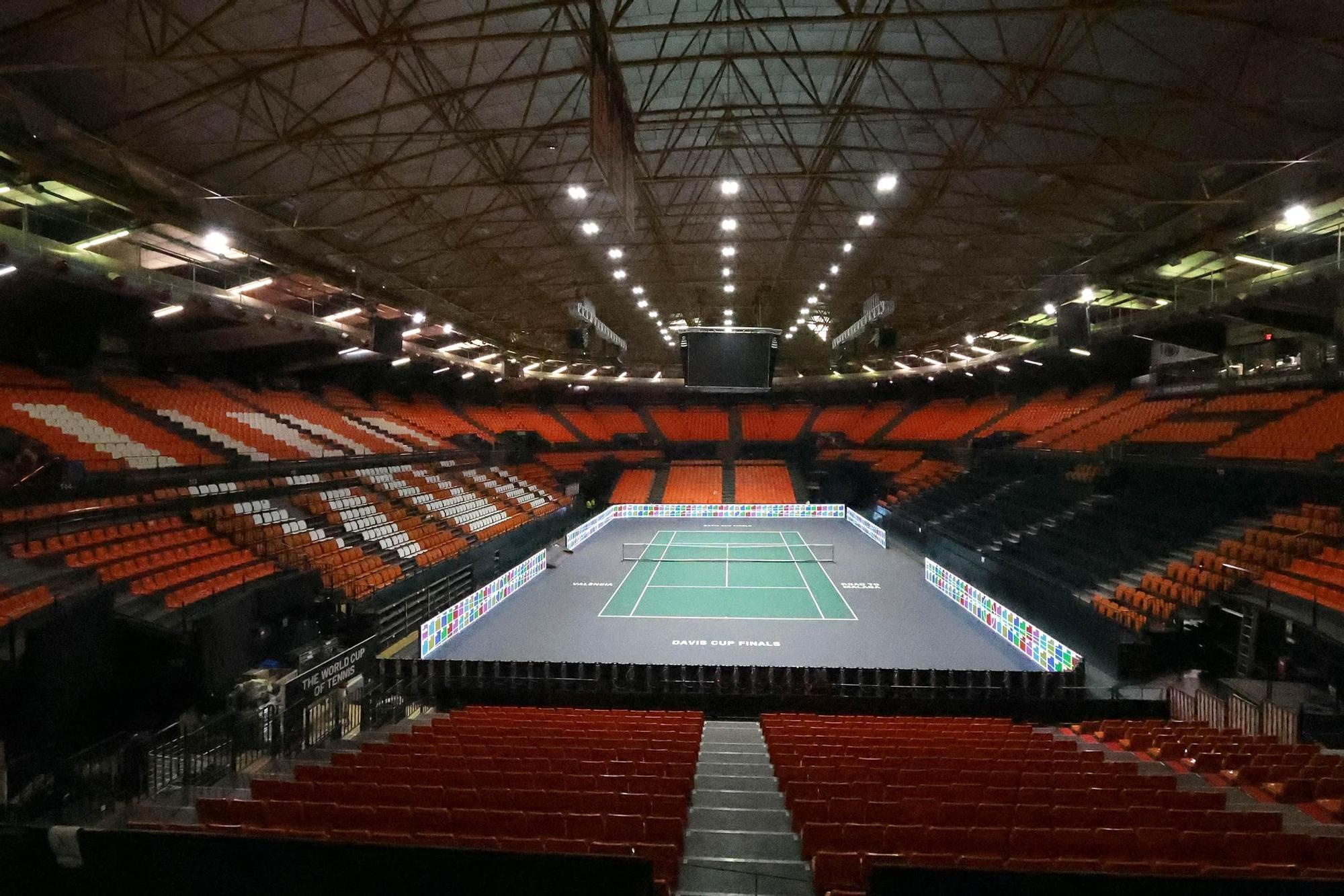 Así luce la pista de la Davis en la Fonteta