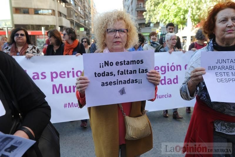 Manifestación contra la violencia patriarcal en Murcia