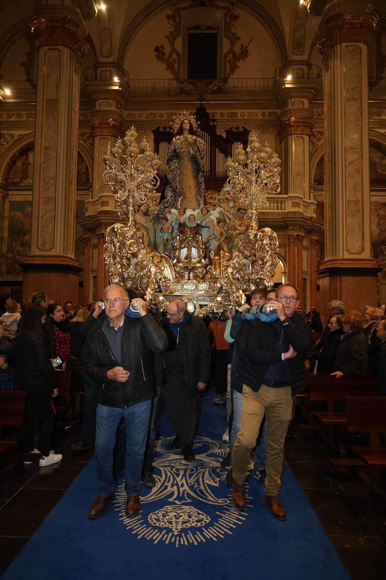 Fotos del traslado de la Purísima en Vila-real hasta la iglesia arciprestal