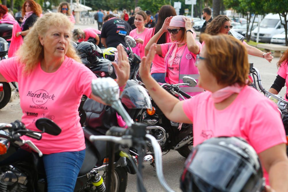 La gran ruta de chalecos rosas contra el cáncer de mama