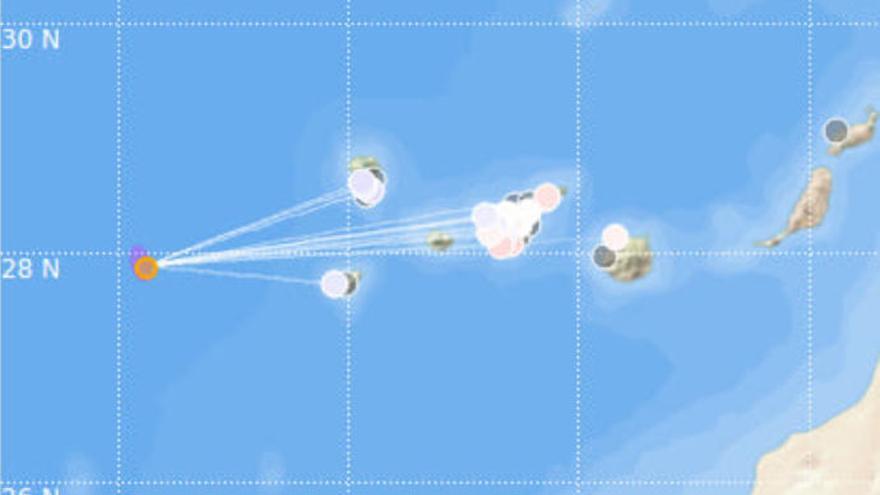 Detectan un terremoto de 5&#039;7 al oeste de El Hierro