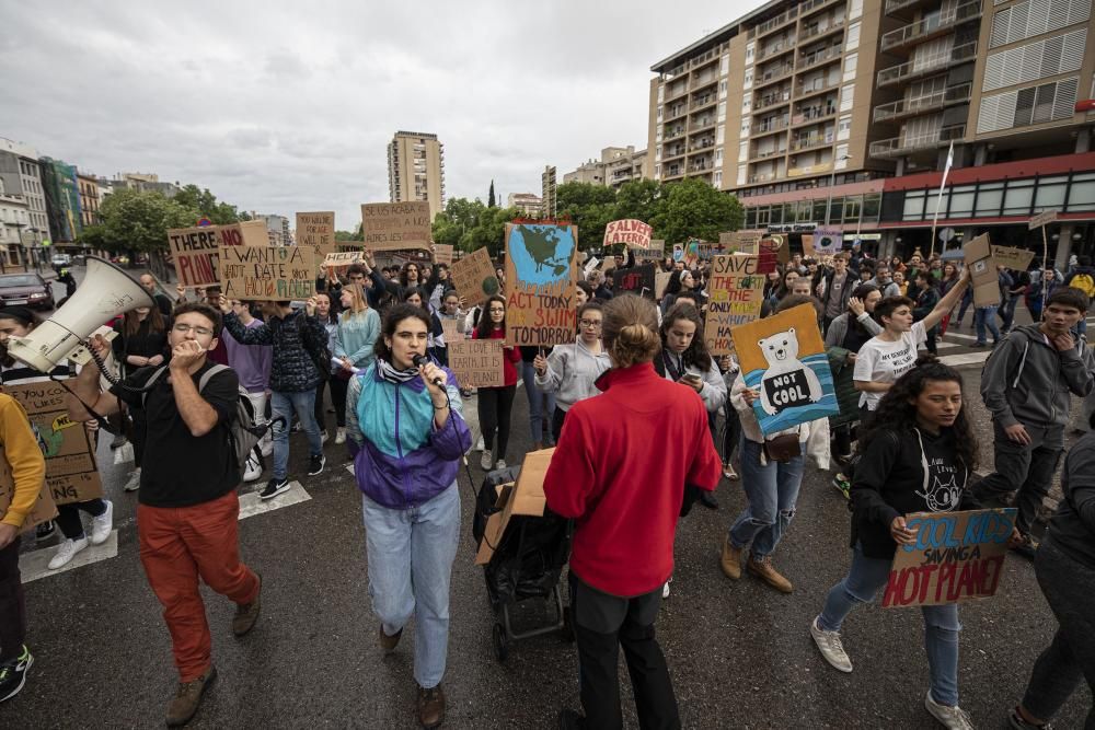 Un dia de lluita contra el canvi climàtic a Girona