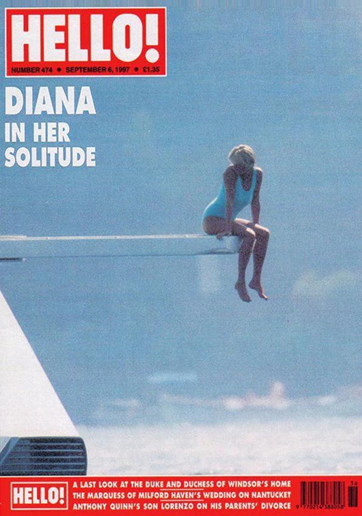 La portada de Hello! con Diana de Gales, una semana antes del fatal accidente de coche que le costó la vida.