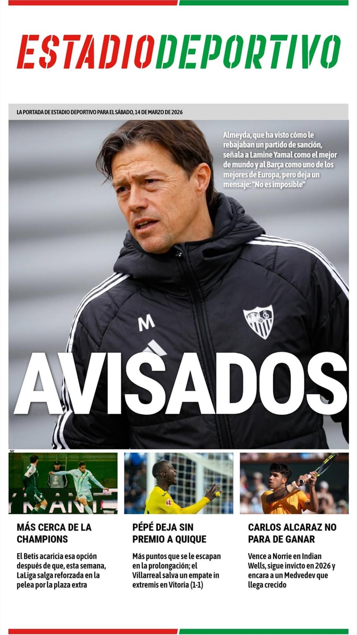 Las portadas de la prensa deportiva de hoy Las portadas de la prensa deportiva de hoy