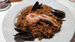 Arroz del menú del restaurante El Racó de Llúria.