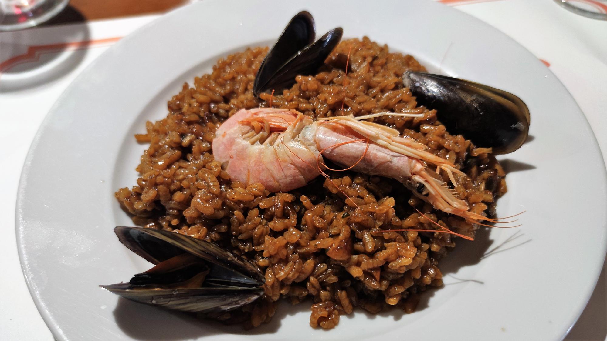 Arroz del menú del restaurante El Racó de Llúria.