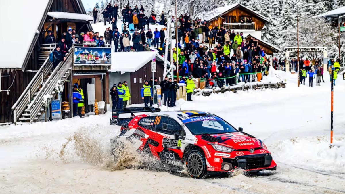 Oliver Solberg, en uno de los tramos