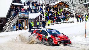 Oliver Solberg, en uno de los tramos