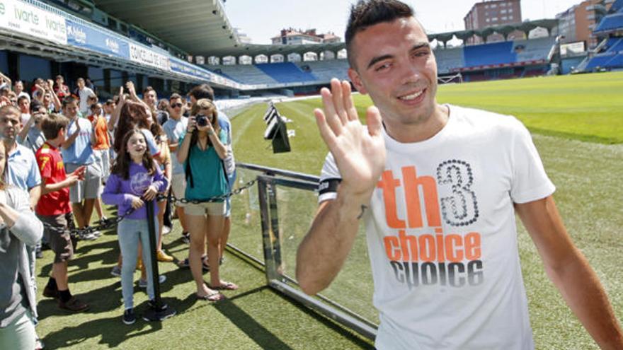 Iago Aspas se despidió entre lágrimas de la afición // Marta G. Brea