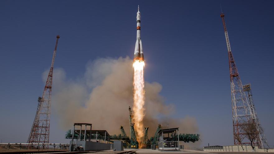 La Soyuz MS-18 &#039;Y.A.Gagarin&#039; despega rumbo a la Estación Espacial Internacional