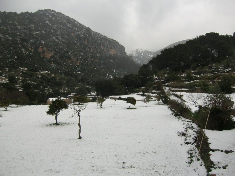 El día después de la intensa nevada en la Serra