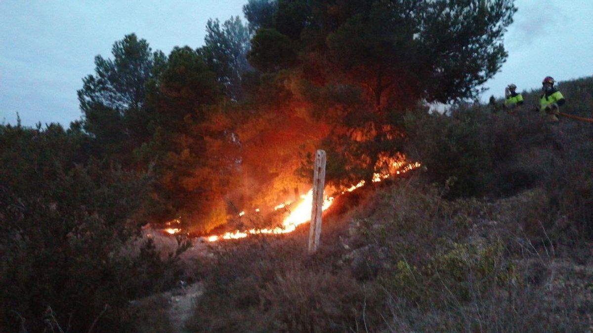 Conato de incendio en el monte San Julián de Cartagena.