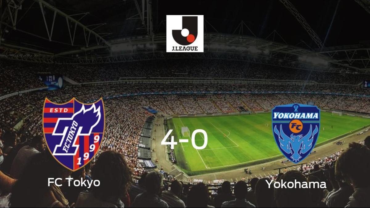 Los tres puntos se quedan en casa: goleada del FC Tokyo al Yokohama (4-0)