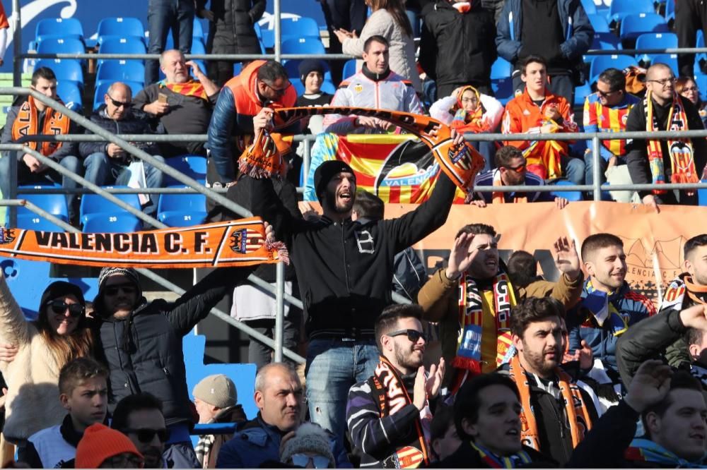 Aficionados del Valencia en Getafe