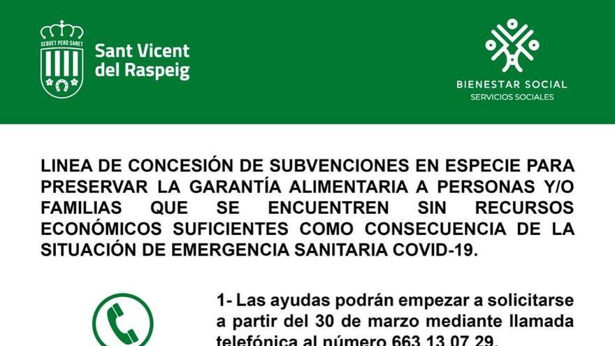 Más de 80 familias vulnerables de San Vicente empiezan a recibir cheques para comprar alimentos