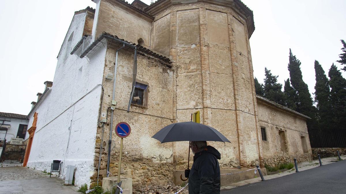El temporal causa desperfectos en la ermita de Sant Josep de Xàtiva