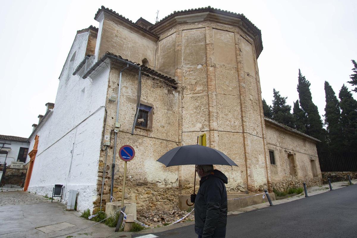 El temporal causa desperfectos en la ermita de Sant Josep de Xàtiva