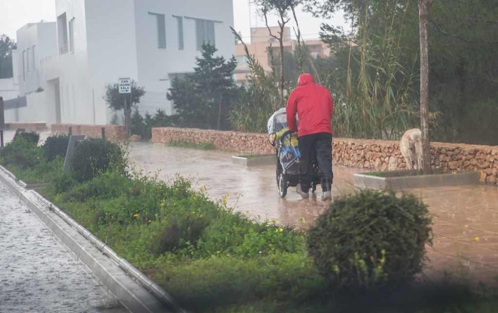 Formentera no se libró de la lluvia