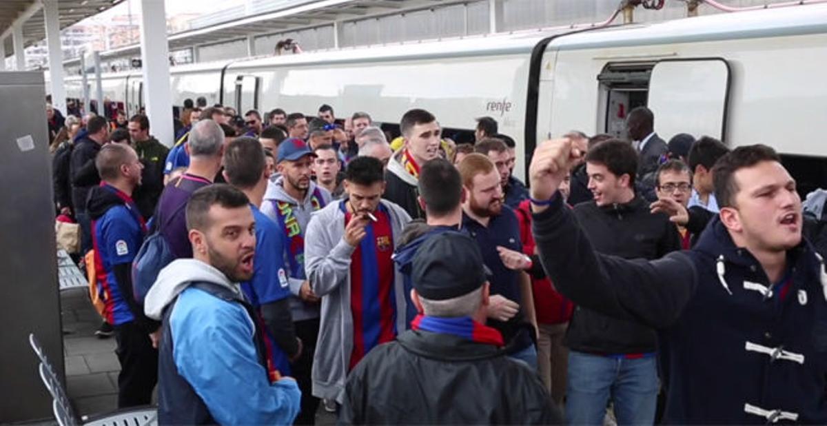 La afición del FC Barcelona debe acudir con tiempo a Montjuïc