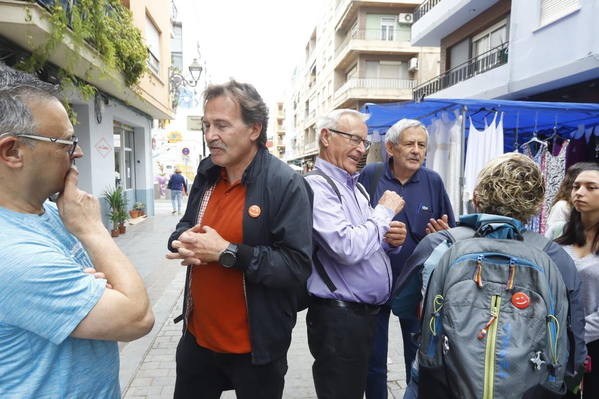 Giuseppe Grezzi, Joan Ribó y Papi Robles han visitado Benimaclet.