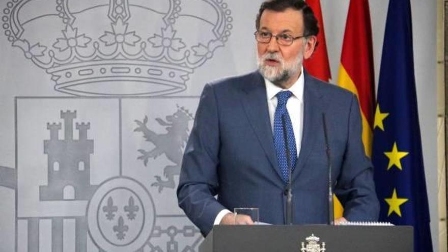 Mariano Rajoy en una imatge d&#039;arxiu, a la Moncloa