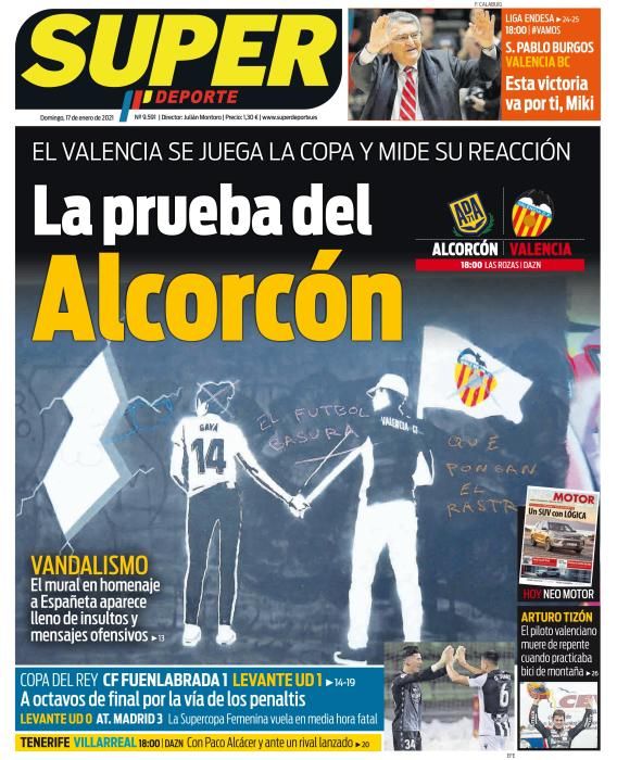 Portada SUPERDEPORTE domingo 17 enero 2021