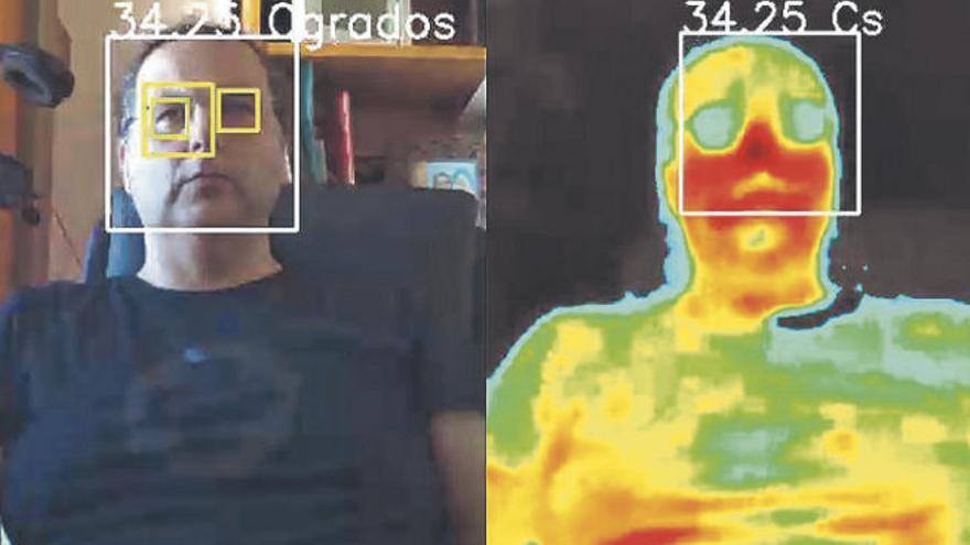 El sistema de EvoSocial Soft permite medir la temperatura corporal a más de diez metros de distancia.