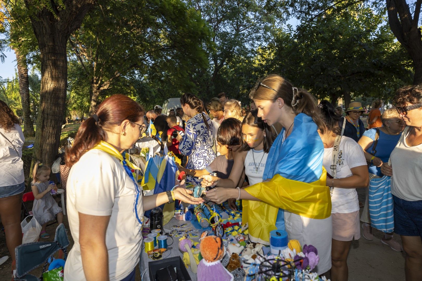 Celebración del aniversario de la independencia de Ucrania en las calles de Torrevieja y el Parque de las Naciones