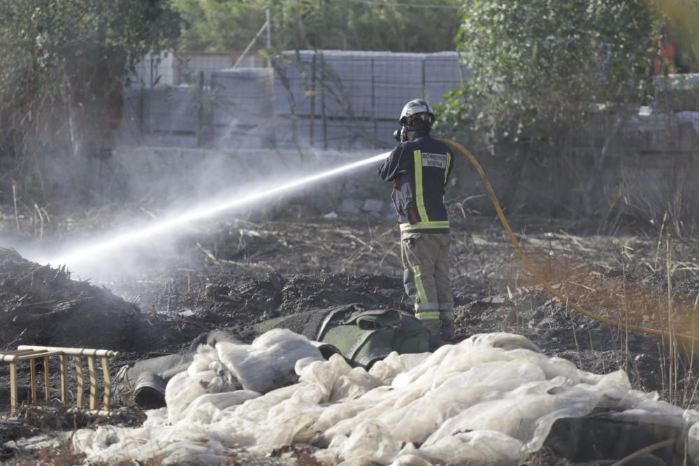 Sofocado un incendio que ha afectado a 100m2 en Puente Tocinos