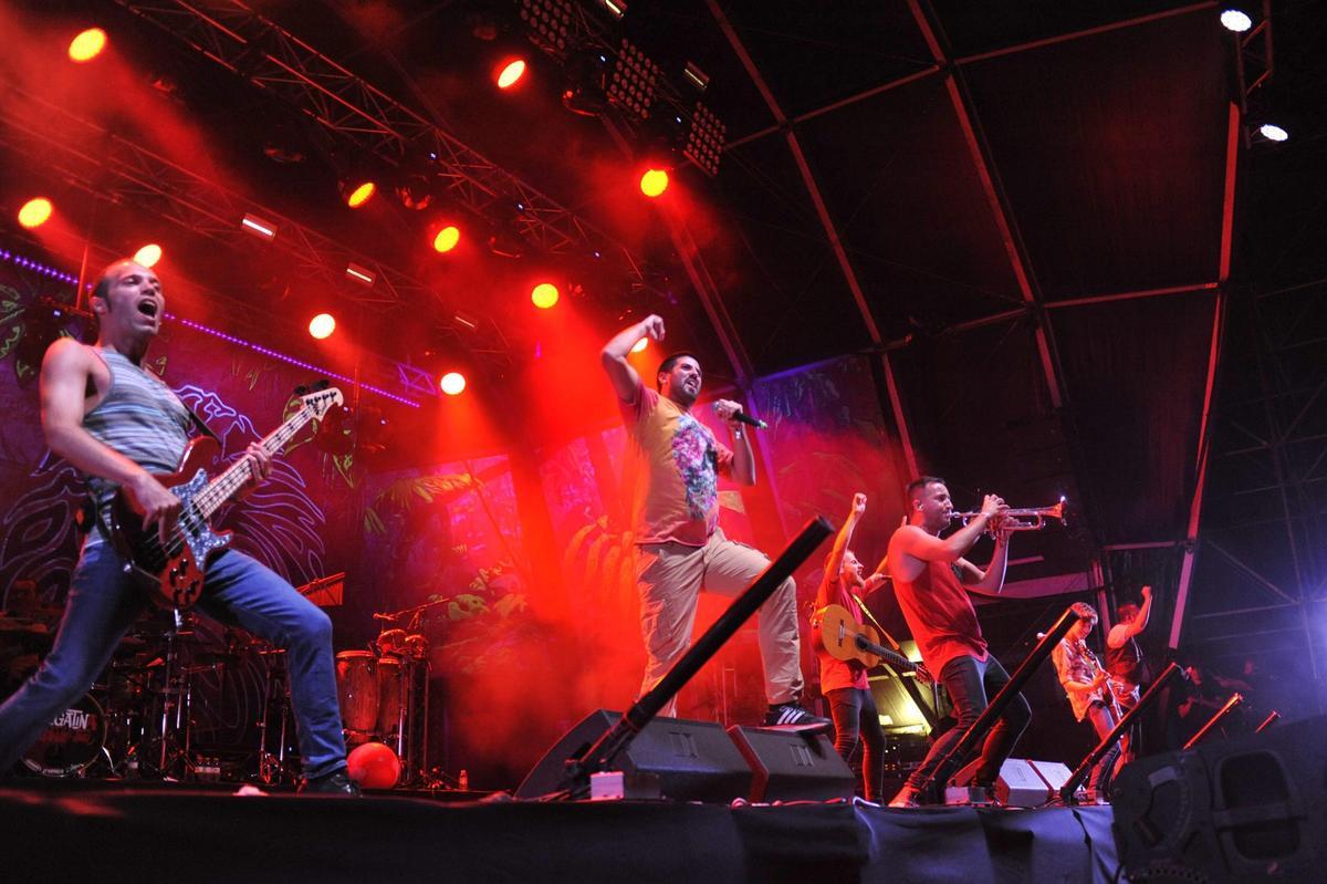 Concierto de La Pegatina en una edición pasada del Rototom.