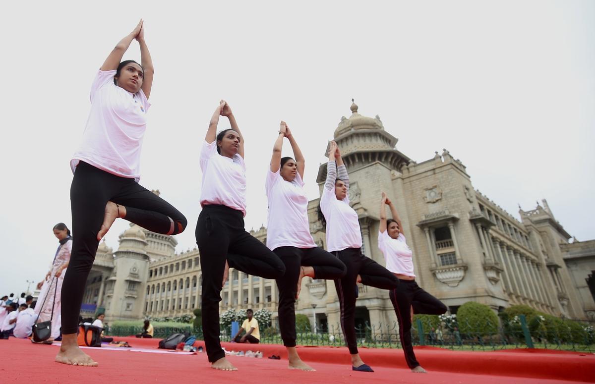 Día Internacional del Yoga en la India