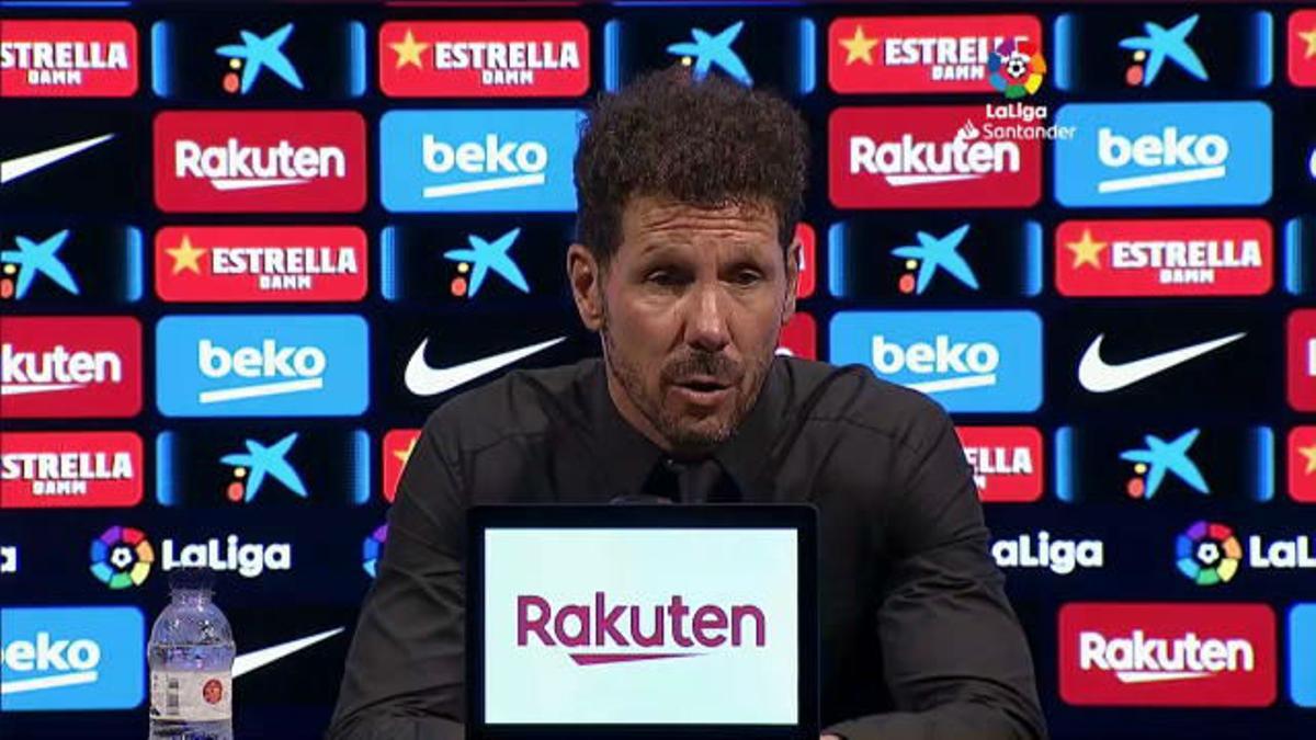 Simeone habló tas el partido ante el Barça