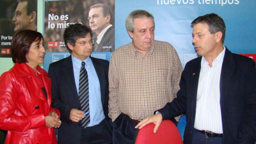 Angeles Medina, Lorenzo Rodríguez, Carlos Hernández y Manuel Fuentes ayer en la rueda de prensa.